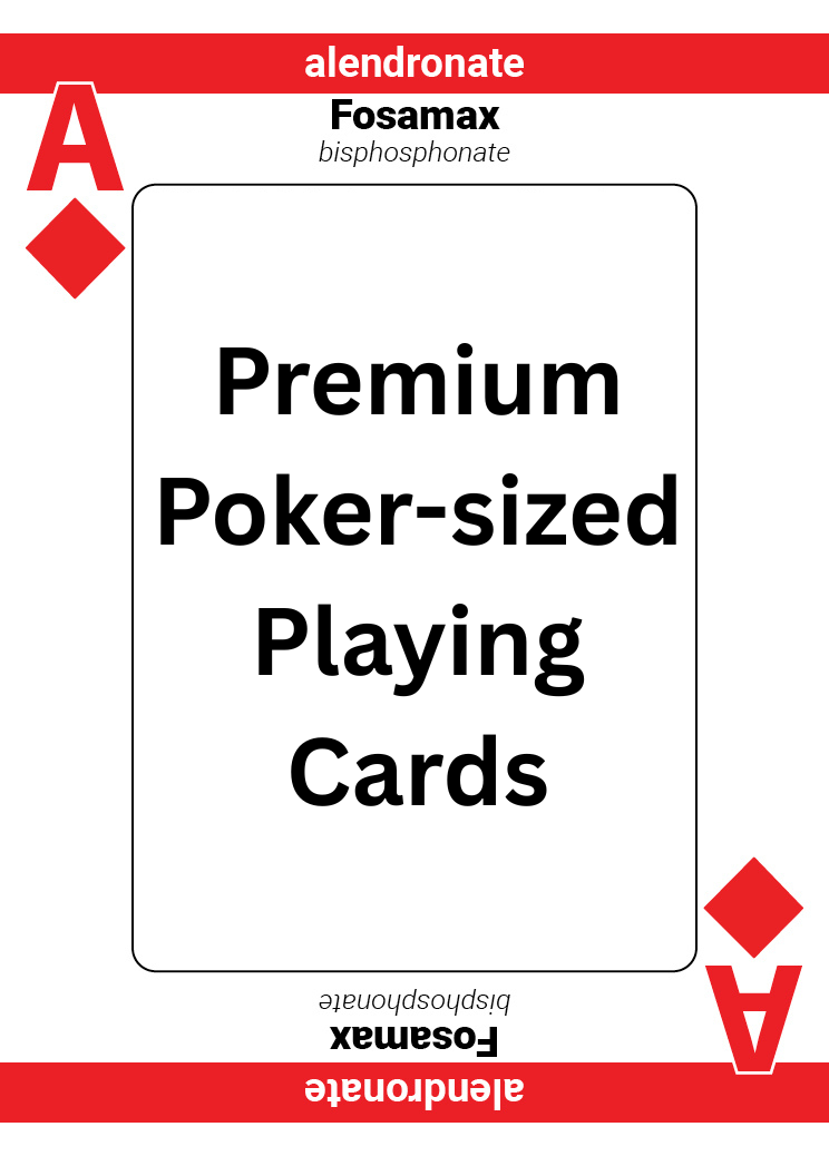 Premium poker-sized playing cards